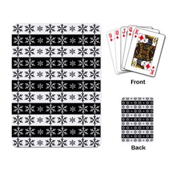 Snowflakes - Christmas pattern Playing Card