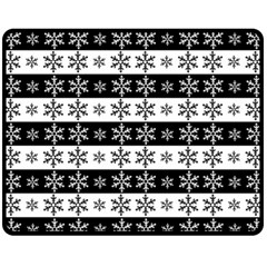 Snowflakes - Christmas pattern Fleece Blanket (Medium) 