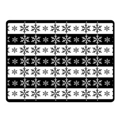 Snowflakes - Christmas pattern Fleece Blanket (Small)