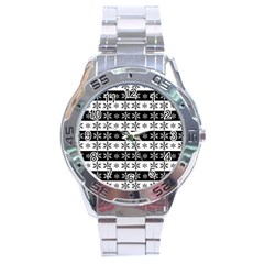 Snowflakes - Christmas pattern Stainless Steel Analogue Watch