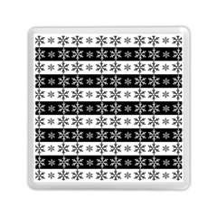 Snowflakes - Christmas pattern Memory Card Reader (Square) 