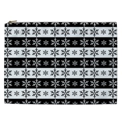 Snowflakes - Christmas pattern Cosmetic Bag (XXL) 