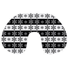 Snowflakes - Christmas pattern Travel Neck Pillows