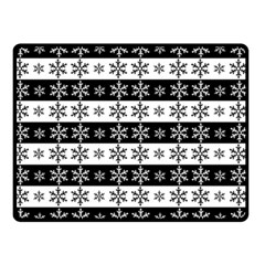 Snowflakes - Christmas pattern Double Sided Fleece Blanket (Small) 