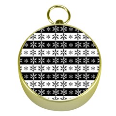 Snowflakes - Christmas pattern Gold Compasses