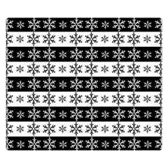 Snowflakes - Christmas pattern Double Sided Flano Blanket (Small) 