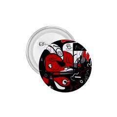 Red Black And White Abstraction 1 75  Buttons by Valentinaart