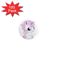 Baby Unicorn 1  Mini Magnets (100 Pack)  by Valentinaart