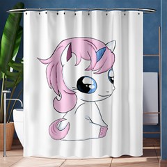 Baby Unicorn Shower Curtain 60  X 72  (medium)  by Valentinaart