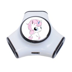 Baby Unicorn 3-port Usb Hub by Valentinaart