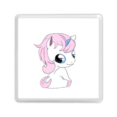 Baby Unicorn Memory Card Reader (square)  by Valentinaart