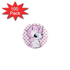 Baby Unicorn 1  Mini Magnets (100 Pack)  by Valentinaart