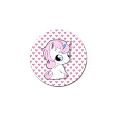 Baby Unicorn Golf Ball Marker by Valentinaart