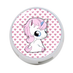 Baby Unicorn 4-port Usb Hub (two Sides)  by Valentinaart