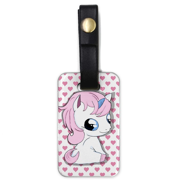 Baby unicorn Luggage Tags (One Side) 