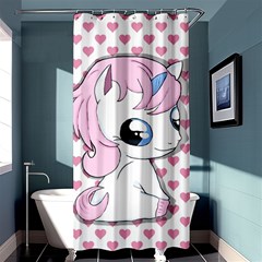 Baby Unicorn Shower Curtain 36  X 72  (stall)  by Valentinaart