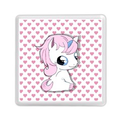 Baby Unicorn Memory Card Reader (square)  by Valentinaart