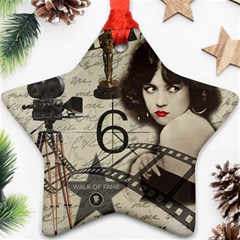 Vintage Cinema Star Ornament (two Sides) by Valentinaart