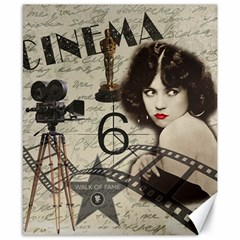 Vintage Cinema Canvas 8  X 10  by Valentinaart