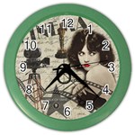 Vintage Cinema Color Wall Clocks Front