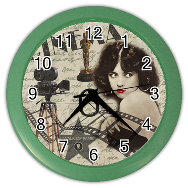 Vintage Cinema Color Wall Clocks