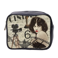 Vintage Cinema Mini Toiletries Bag 2-side by Valentinaart