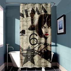 Vintage Cinema Shower Curtain 36  X 72  (stall)  by Valentinaart