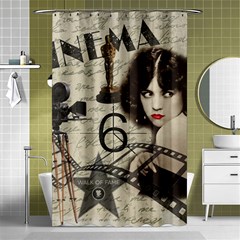 Vintage Cinema Shower Curtain 48  X 72  (small)  by Valentinaart