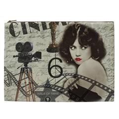 Vintage Cinema Cosmetic Bag (xxl)  by Valentinaart