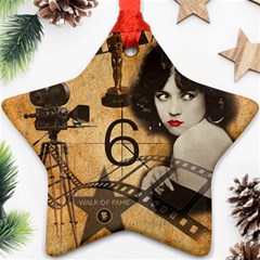 Vintage Cinema Ornament (star) by Valentinaart