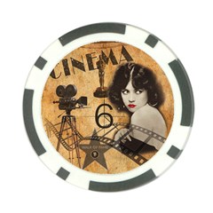 Vintage Cinema Poker Chip Card Guard by Valentinaart