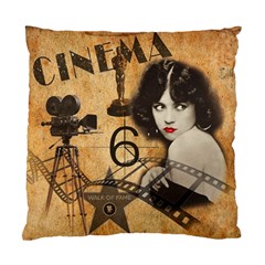 Vintage Cinema Standard Cushion Case (two Sides) by Valentinaart