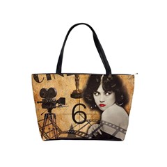 Vintage Cinema Shoulder Handbags by Valentinaart