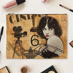 Vintage Cinema Cosmetic Bag (xl) by Valentinaart