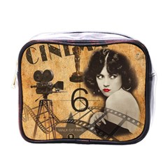 Vintage Cinema Mini Toiletries Bags by Valentinaart