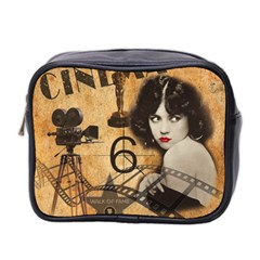 Vintage Cinema Mini Toiletries Bag 2-side by Valentinaart