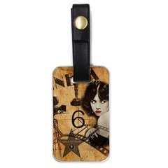 Vintage Cinema Luggage Tags (one Side)  by Valentinaart