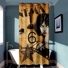 Vintage Cinema Shower Curtain 36  X 72  (stall)  by Valentinaart