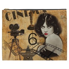 Vintage Cinema Cosmetic Bag (xxxl)  by Valentinaart