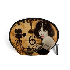 Vintage Cinema Accessory Pouches (small)  by Valentinaart