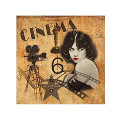 Vintage Cinema Small Satin Scarf (square) by Valentinaart