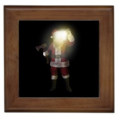 Santa Killer Framed Tiles by Valentinaart