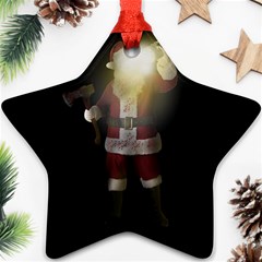 Santa Killer Ornament (star) by Valentinaart