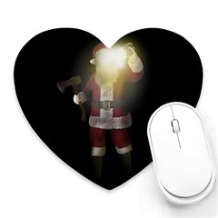 Santa Killer Heart Mousepads by Valentinaart