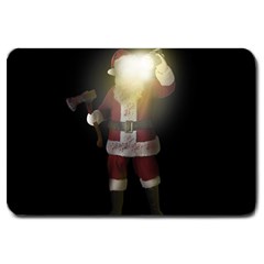 Santa Killer Large Doormat  by Valentinaart