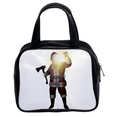 Santa Killer Classic Handbags (2 Sides) by Valentinaart