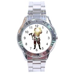 Santa Killer Stainless Steel Analogue Watch by Valentinaart