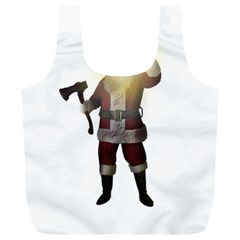 Santa Killer Full Print Recycle Bags (l)  by Valentinaart