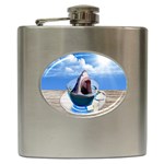 Cup of tea Hip Flask (6 oz) Front