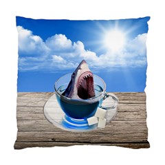 Cup Of Tea Standard Cushion Case (one Side) by Valentinaart